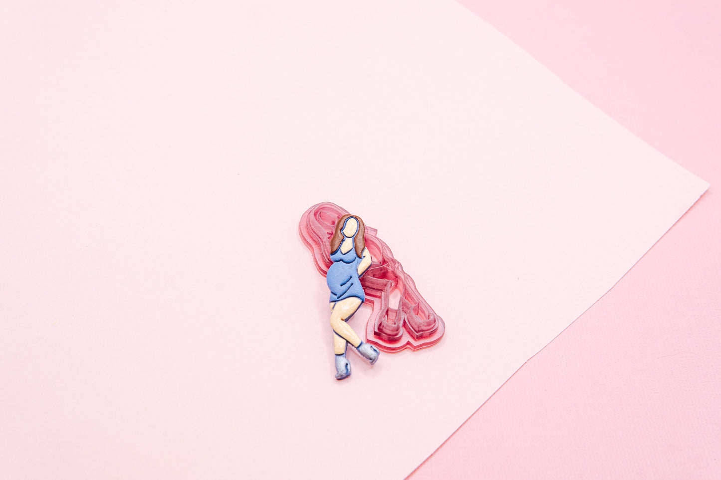 Pregnant Woman Polymer Clay Cutter, Nursery Rhyme Baby Themed Clay Tools