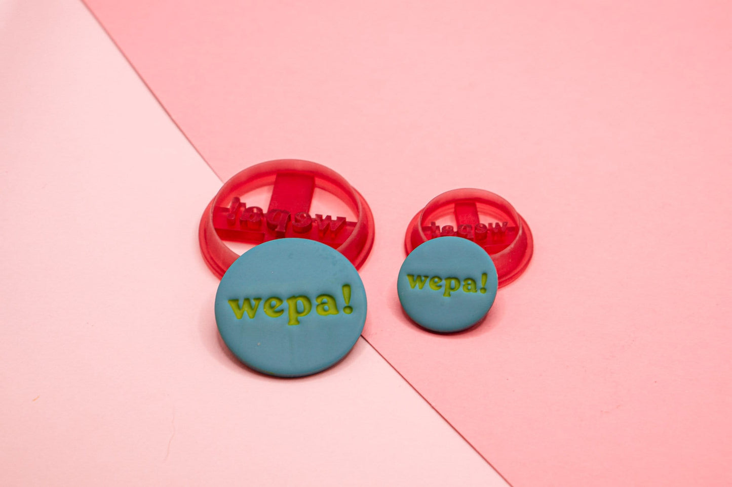 WEPA! Circle Imprinted Clay Cutter, Puerto Rican Polymer Clay Cutter, Clay Tools, Crafting, Puerto Rican wepa Circle Cutter