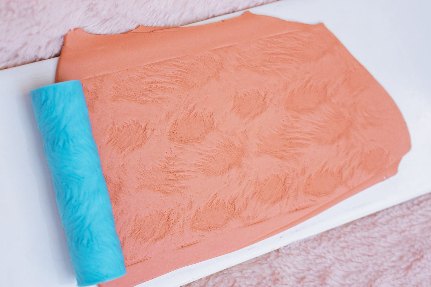 Animal Fur Polymer Clay Texture Roller, Realistic Fur/Hair Craft Roller