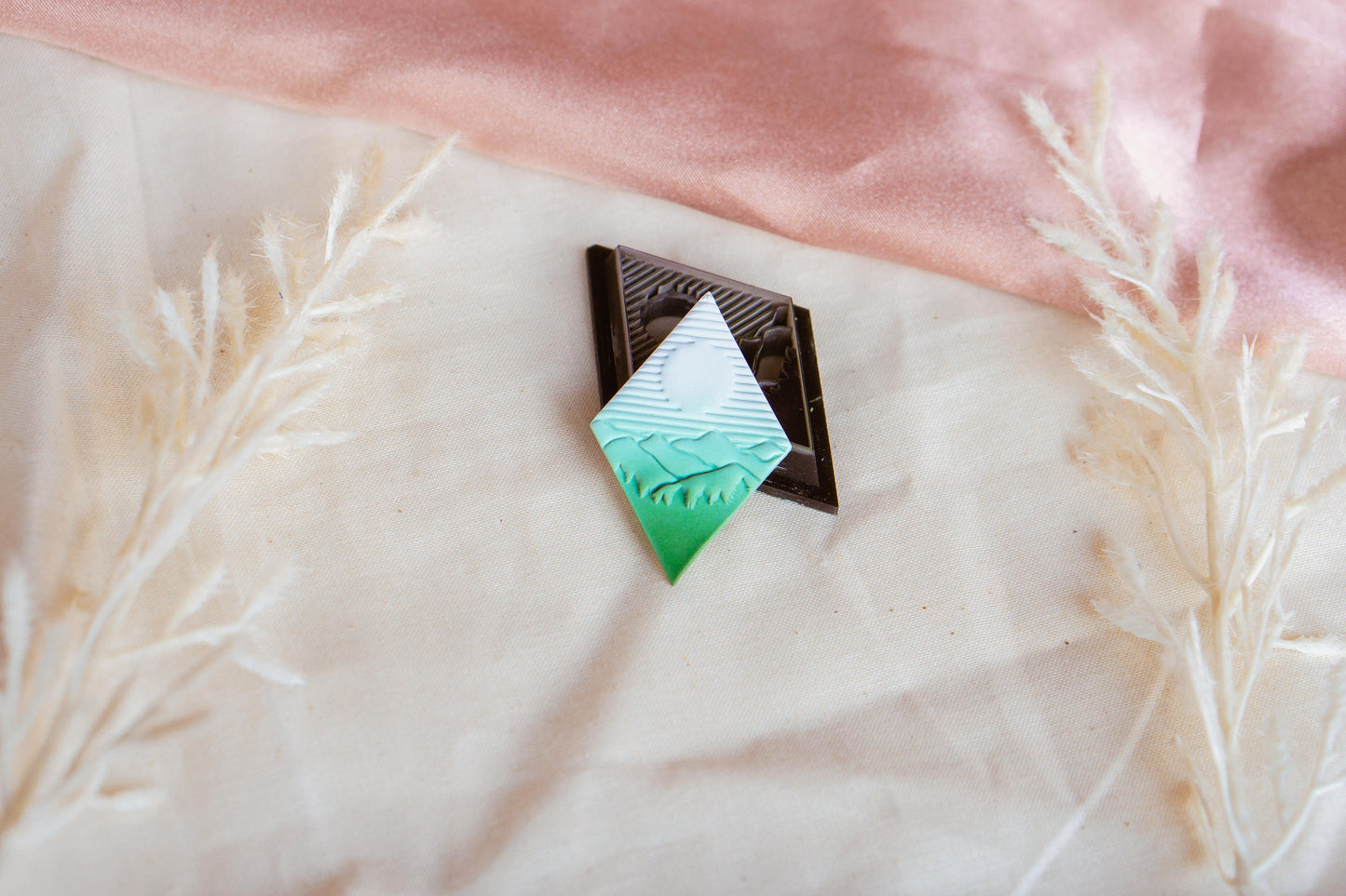 Geometric Nature Inspired Polymer Clay Cutter, Mountain Diamond Clay Cutter, IsabellaEllisStudios COLLAB Cutter, Craft Tools