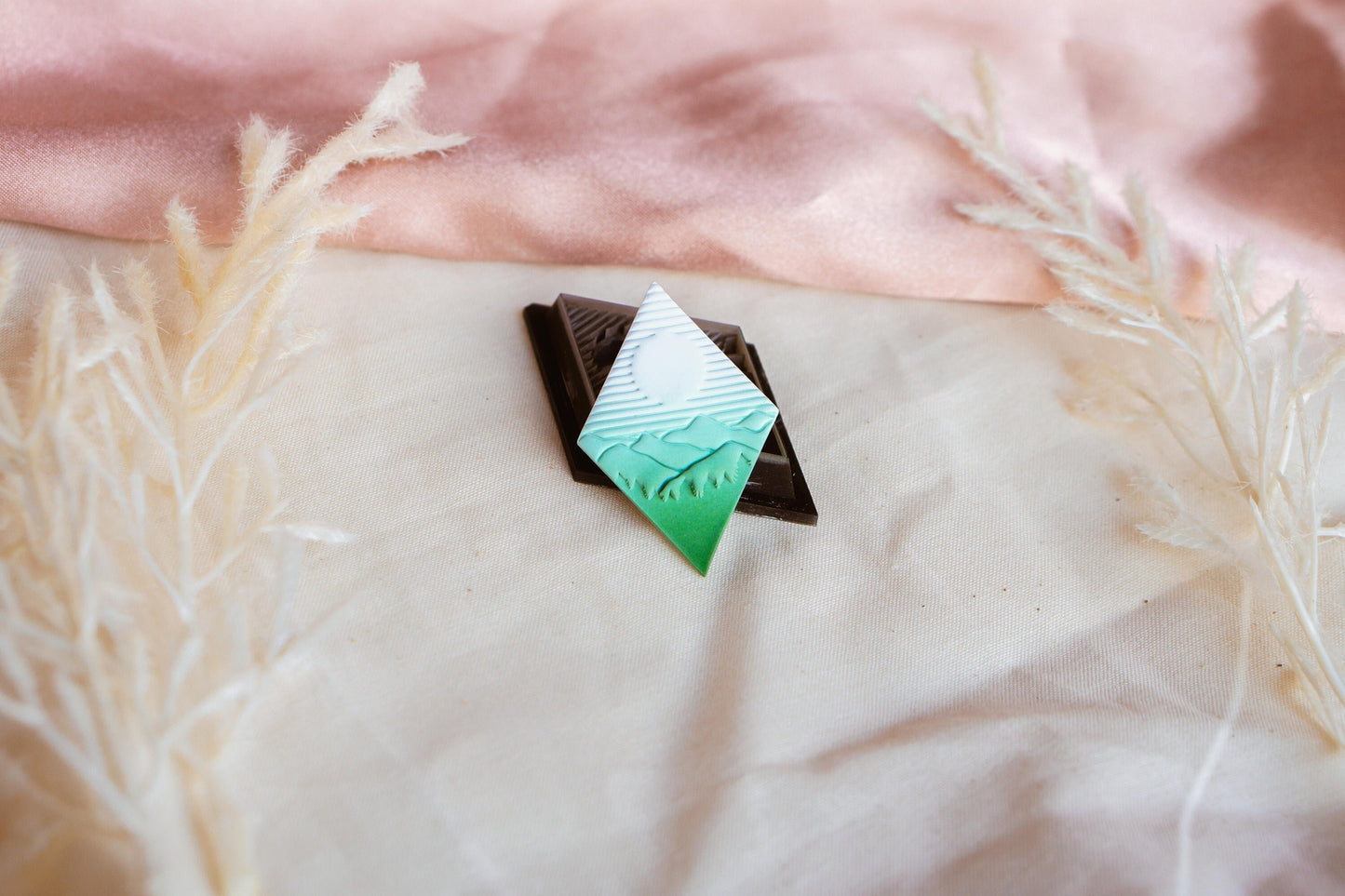Geometric Nature Inspired Polymer Clay Cutter, Mountain Diamond Clay Cutter, IsabellaEllisStudios COLLAB Cutter, Craft Tools