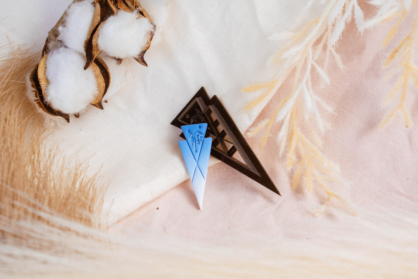 Geometric Nature Inspired Polymer Clay Cutter, Forest Triangle Clay Cutter, IsabellaEllisStudios COLLAB Cutter, Craft Tools