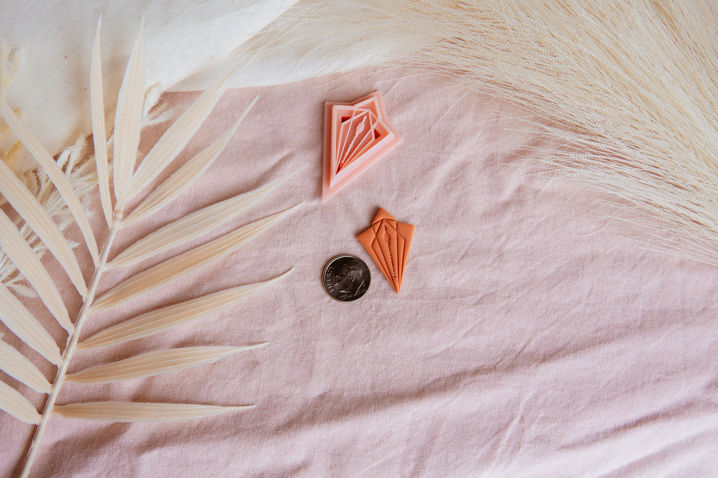 Geometric Nature Inspired Polymer Clay Cutter, Forest Moon Arrowhead Shaped Clay Cutter, IsabellaEllisStudios COLLAB Cutter, Craft Tools