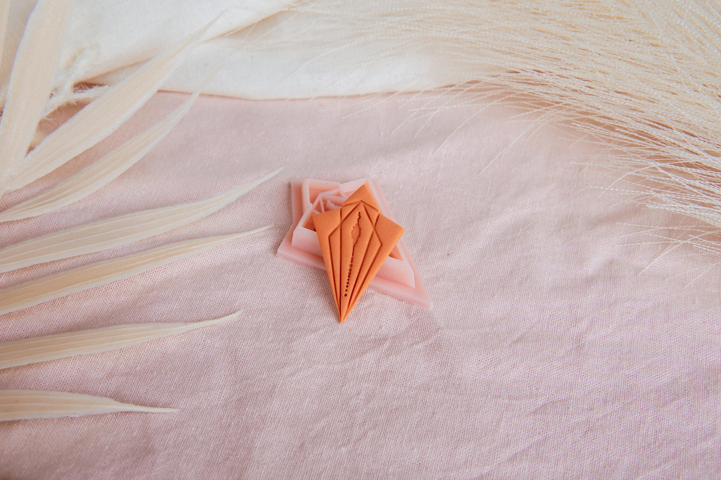 Geometric Nature Inspired Polymer Clay Cutter, Forest Moon Arrowhead Shaped Clay Cutter, IsabellaEllisStudios COLLAB Cutter, Craft Tools