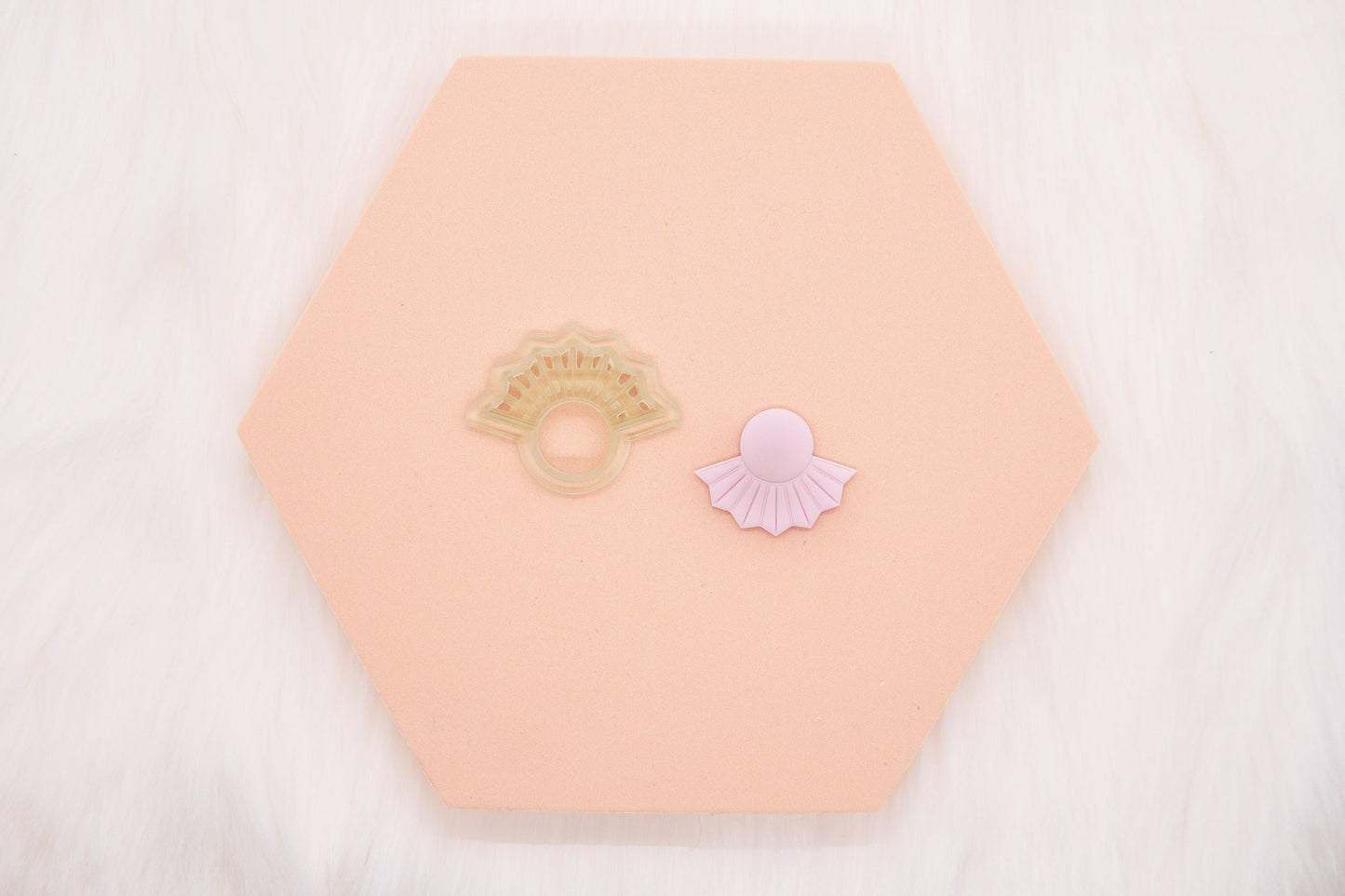 Geometric Circle Fan Polymer Clay Cutter, Funky Clay Cutter, Craft Tools
