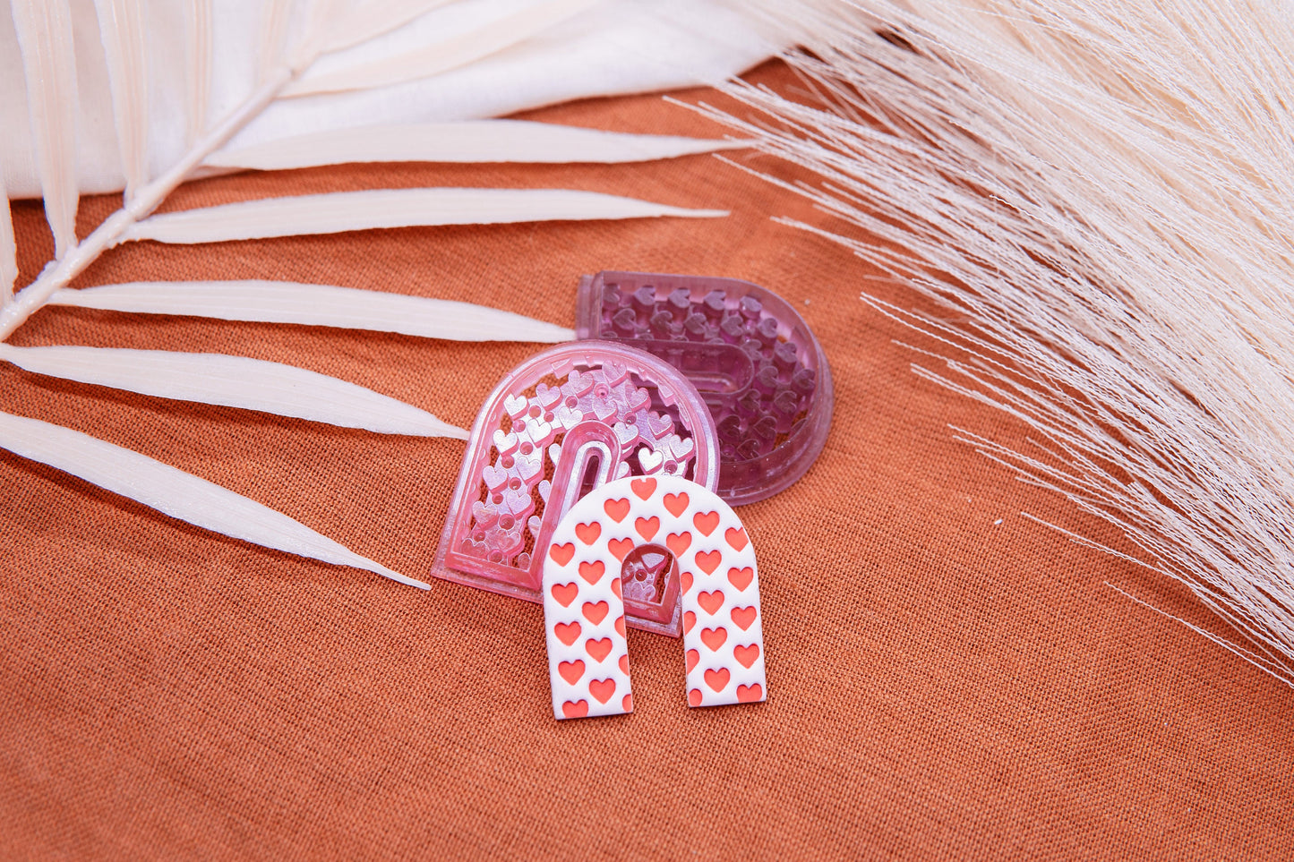 Heart Pattern Arch Polymer Clay Cutter, Heart Arch Cutter, Heart Design Clay Cutter, Valentines Day Clay Cutter