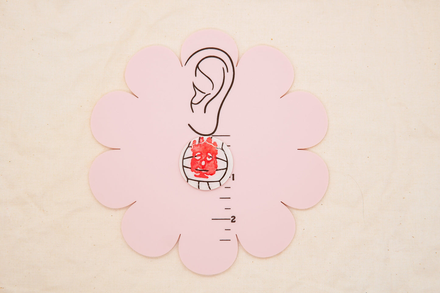 Wilson Volleyball Polymer Clay Cutter, 2000s Decade Craft Cutter, Castaway Movie Clay Tool, HarlowAndSage Collab Polymer Clay Cutter