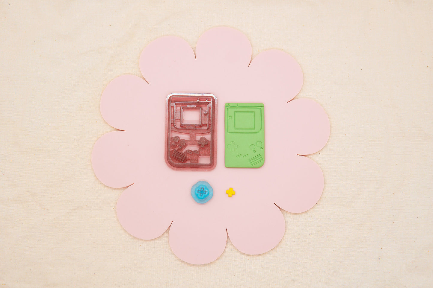 Gameboy Polymer Clay Cutter, 1990s Decade Craft Cutter, Classic Video Game Clay Tool, CottonAndClay Collab Polymer Clay Cutter