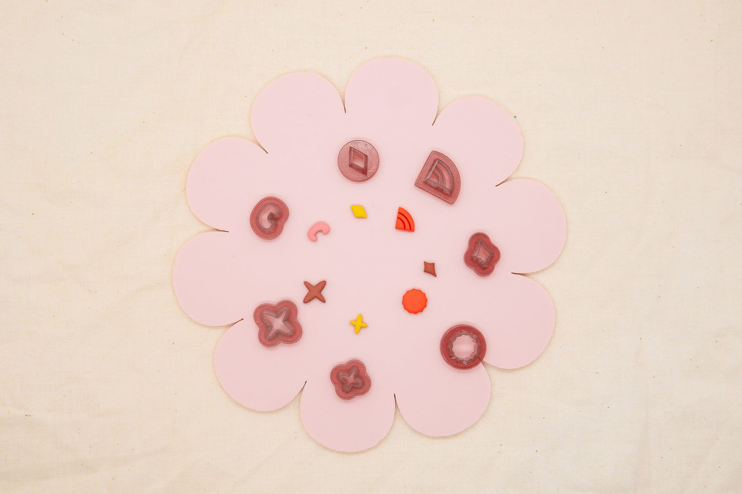 Funky Shapes Polymer Clay Micro Cutter Set, 1970's Decade Craft Cutter, Retro Shapes Clay Tool, ClayAndCaridad Collab Polymer Clay Cutter