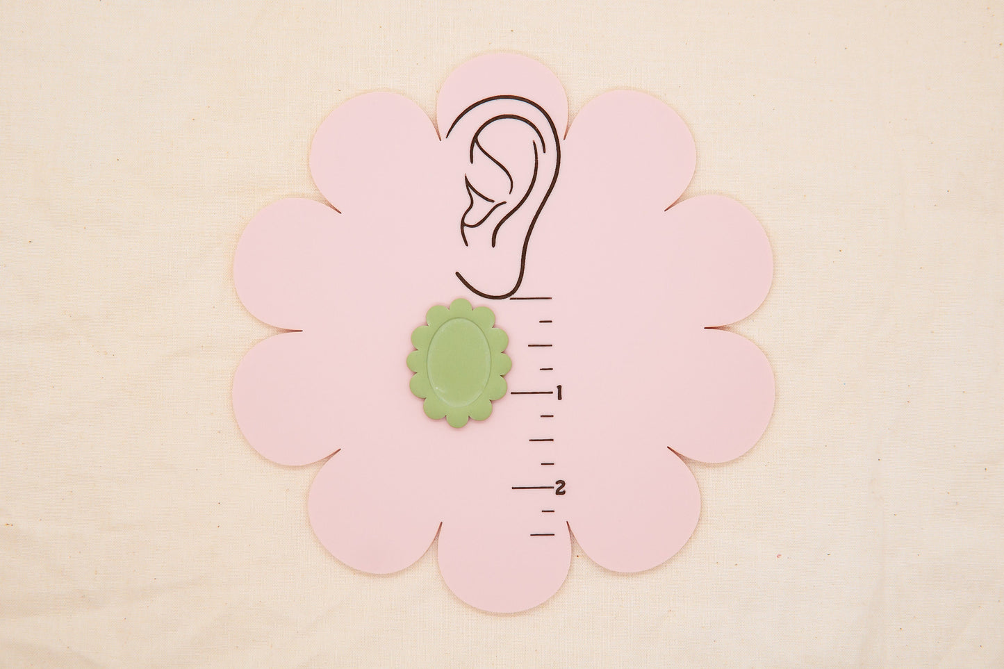 Floral Oval Polymer Clay Cutter, 1960's Decade Craft Cutter, Floral Oval Clay Tool, TheHoneyOpal Collab Polymer Clay Cutter