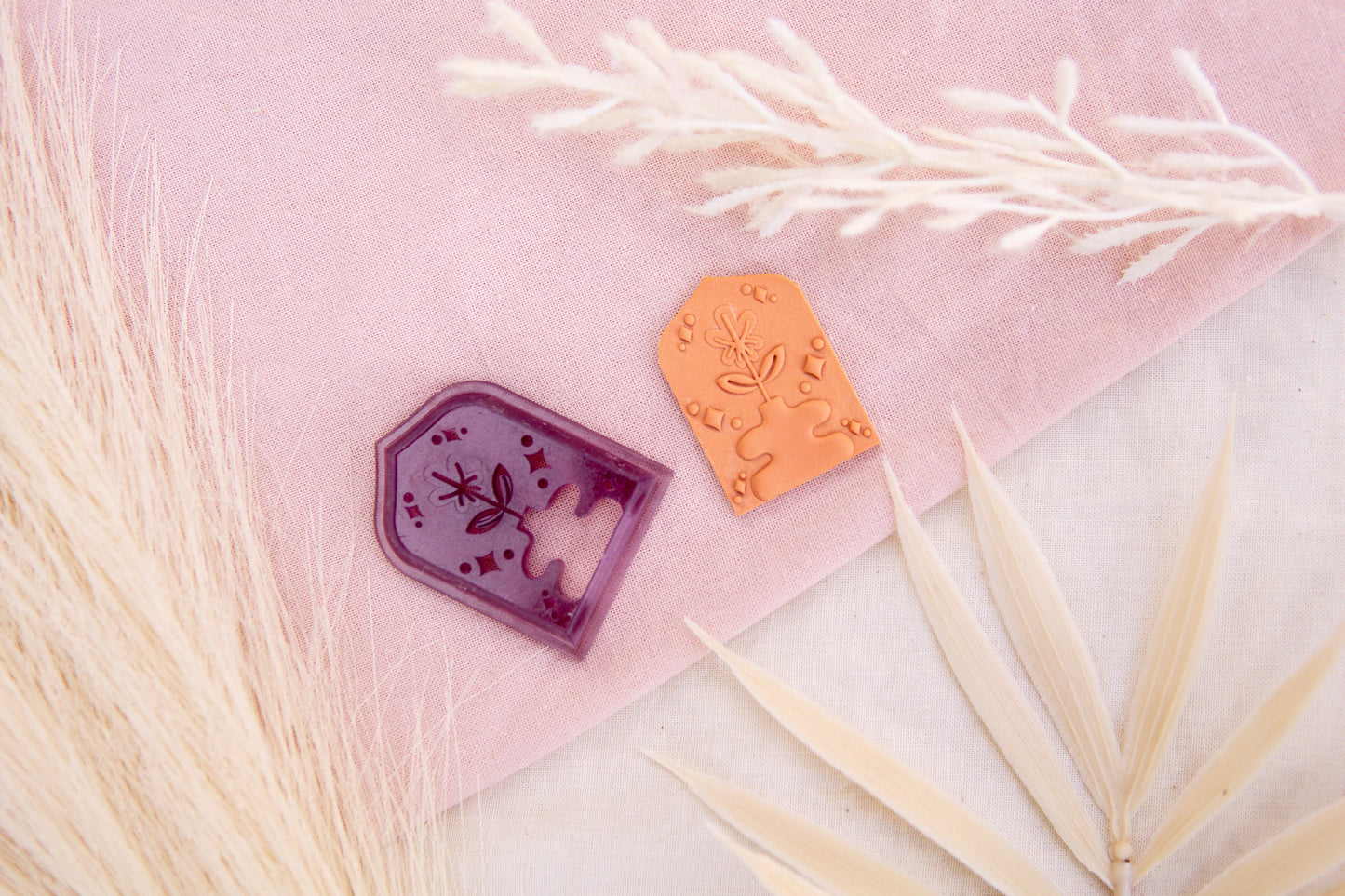 Floral Vase Polymer Clay Cutter, Flower in Vase Clay Cutter, Craft Tools Set Yoanneclayco