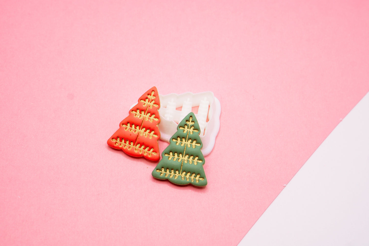 Elegant Christmas Tree Polymer Clay Cutter