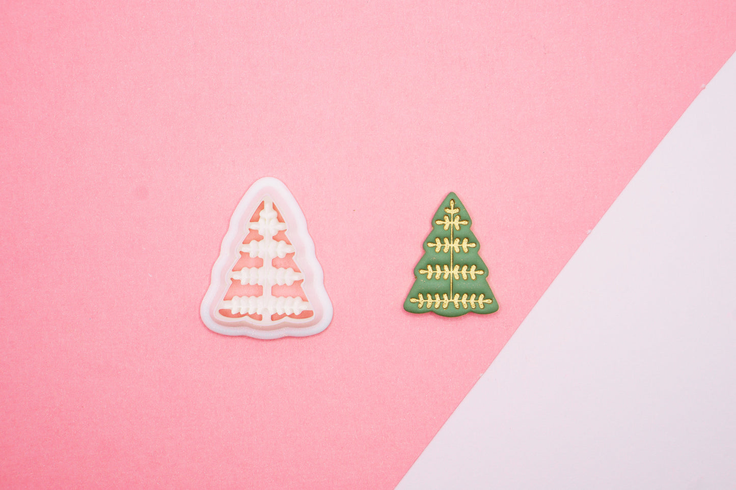 Elegant Christmas Tree Polymer Clay Cutter