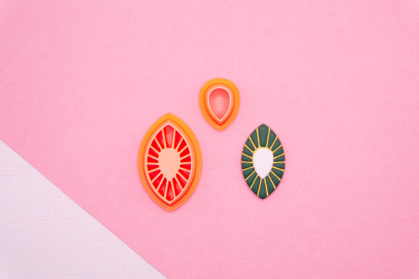 Marquise Sunburst Polymer Clay Cutter Set