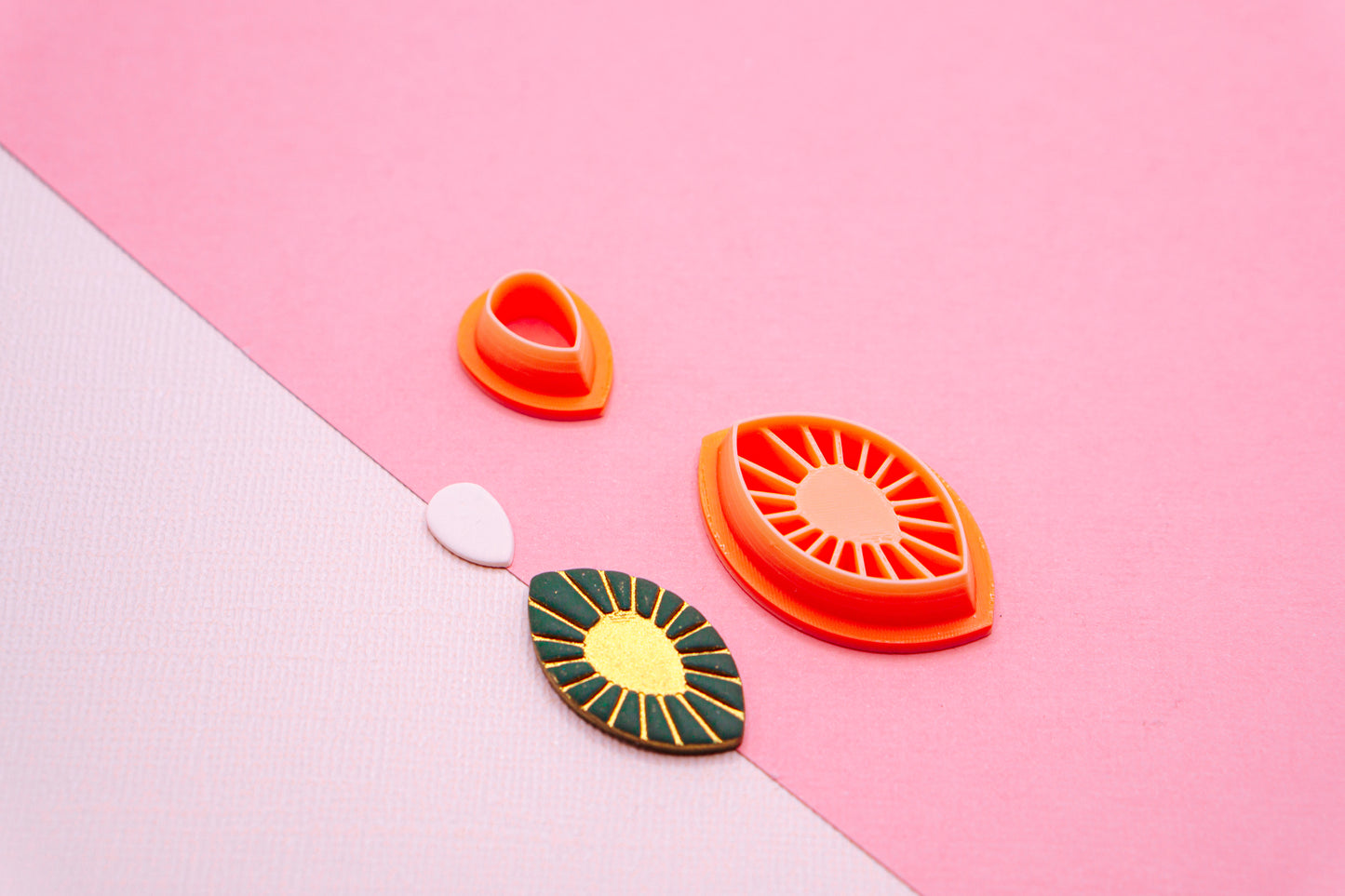 Marquise Sunburst Polymer Clay Cutter Set