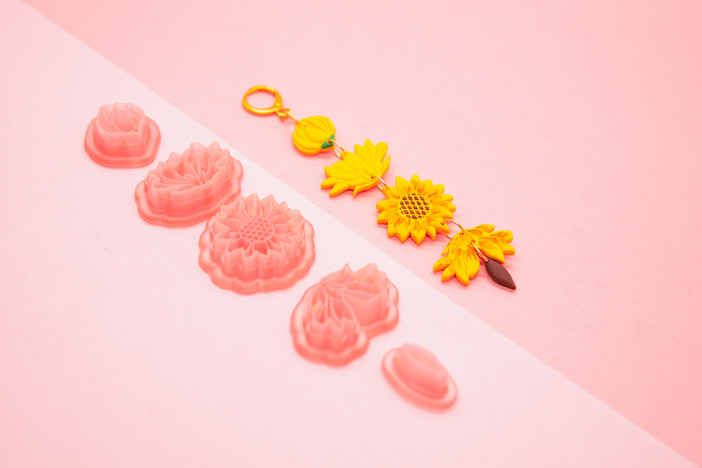 Sunflower Phases Polymer Clay Cutter Set