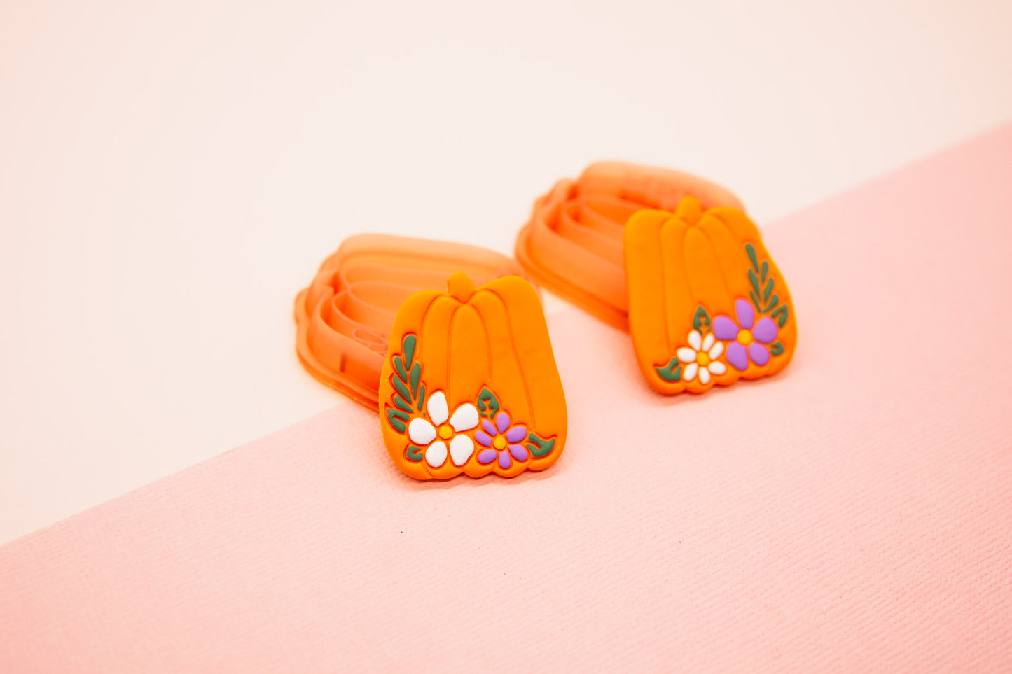 Floral Pumpkin Polymer Clay Cutter