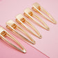 Short Skinny Dagger Shaped Barrette Hair Clip Blanks