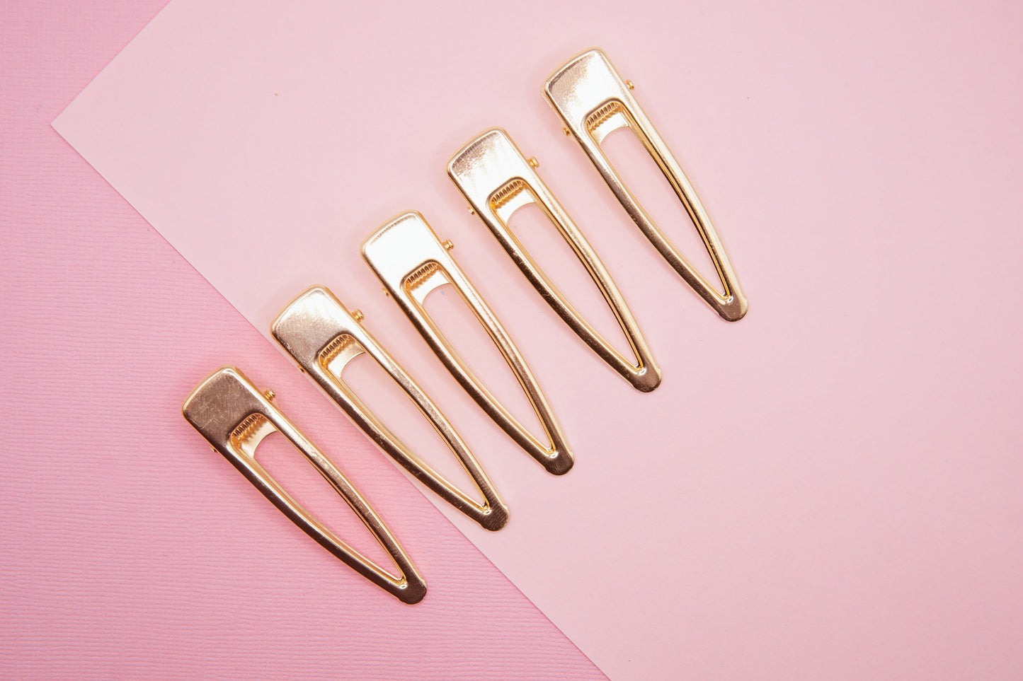 Short Skinny Dagger Shaped Barrette Hair Clip Blanks