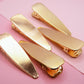 Large Thick Dagger Shaped Barrette Hair Clip Blanks