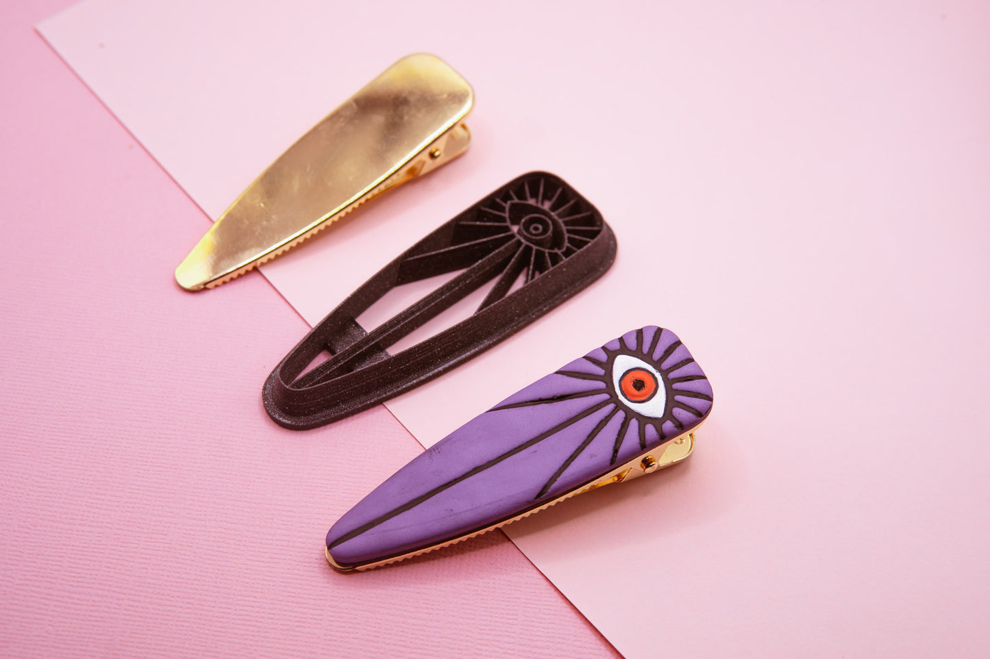 Third Eye Barrette Hair Clip Cutter and Blanks Set