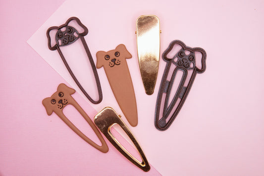 Dog Barrette Hair Clip Cutter and Blanks Set