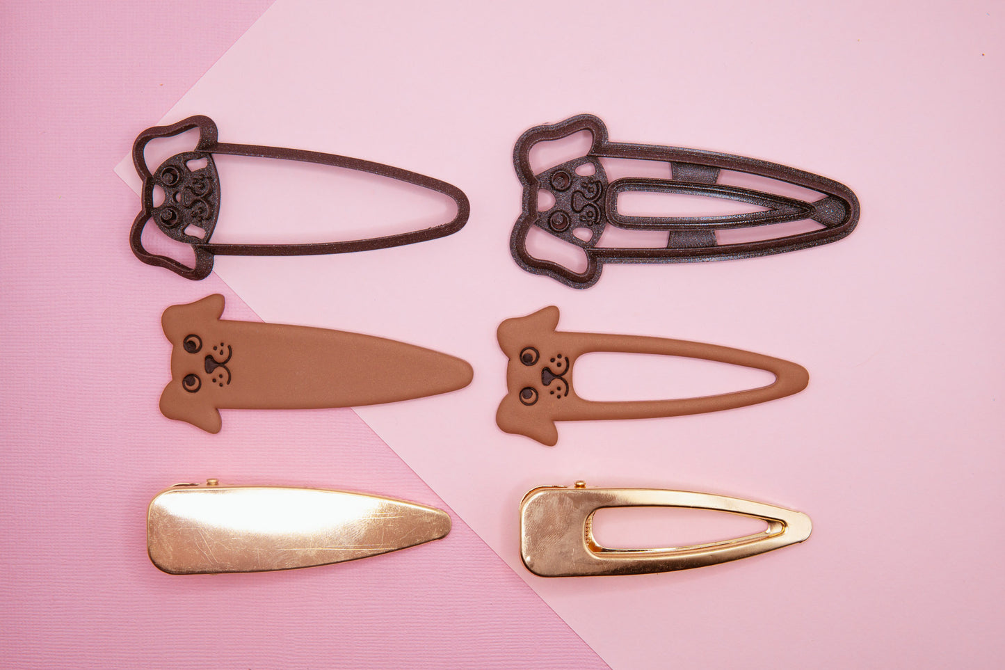 Dog Barrette Hair Clip Cutter and Blanks Set