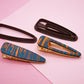 Large Thick Dagger Shaped Barrette Hair Clip Cutter and Blanks Set