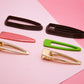 Short Skinny Dagger Shaped Barrette Hair Clip Cutter and Blanks Set