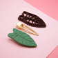 Philodendron Leaf Barrette Hair Clip Cutter and Blanks Set