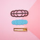 Bubble Barrette Hair Clip Cutter and Blanks Set