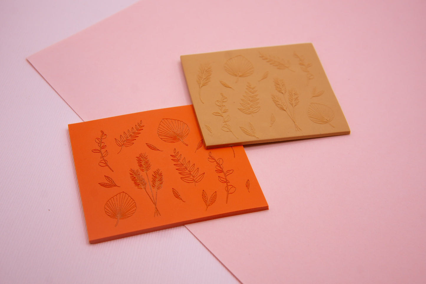 Botanical Polymer Clay Texture Mat