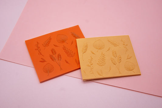 Botanical Polymer Clay Texture Mat