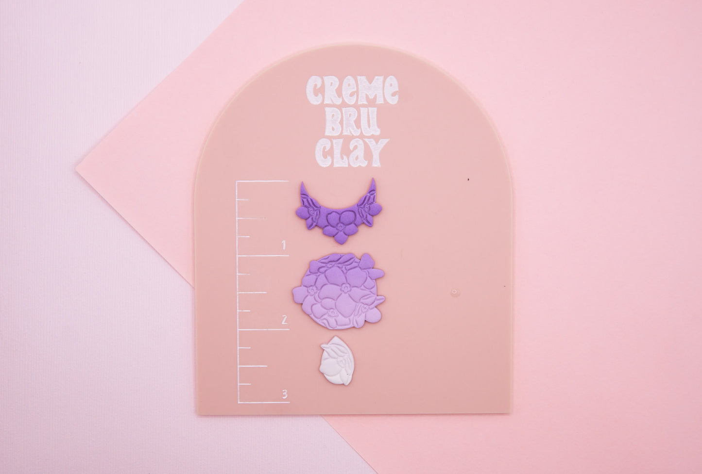 Floral Moon Phase Polymer Clay Cutter Set