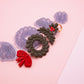 Christmas Wreath Dangle Polymer Clay Cutter Set