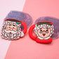 Santa Claus and Mrs. Claus Vintage Mugs Polymer Clay Cutter Set