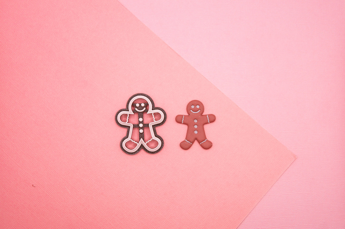 Gingerbread Man Cookie Polymer Clay Cutter