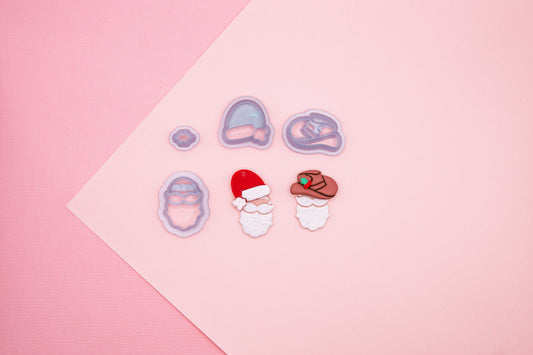 Western Santa Claus Polymer Clay Cutter Set