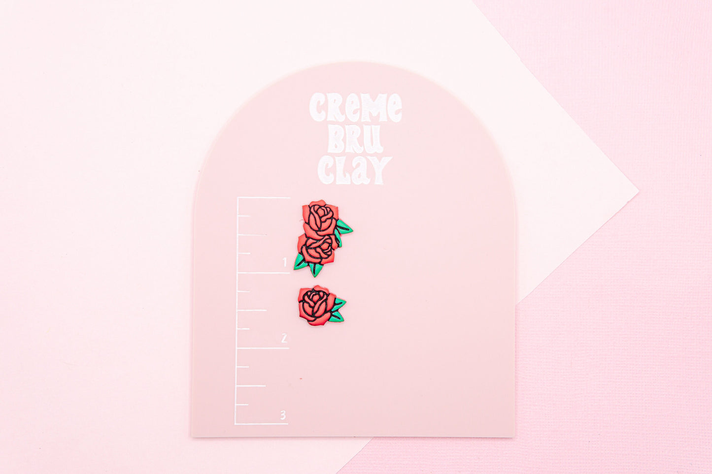 June Birth Flower Polymer Clay Cutter Set, Nursery Rhyme Baby Themed Clay Tools, Rose Flowers Polymer Clay Cutters