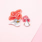 Stork and Baby Polymer Clay Cutter Set, Nursery Rhyme Baby Themed Clay Tools