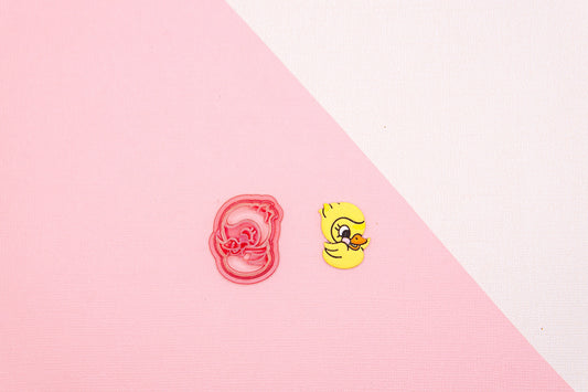 Rubber Ducky Polymer Clay Cutter, Nursery Rhyme Baby Themed Clay Tools, Yellow Rubber Duck Clay Cutter