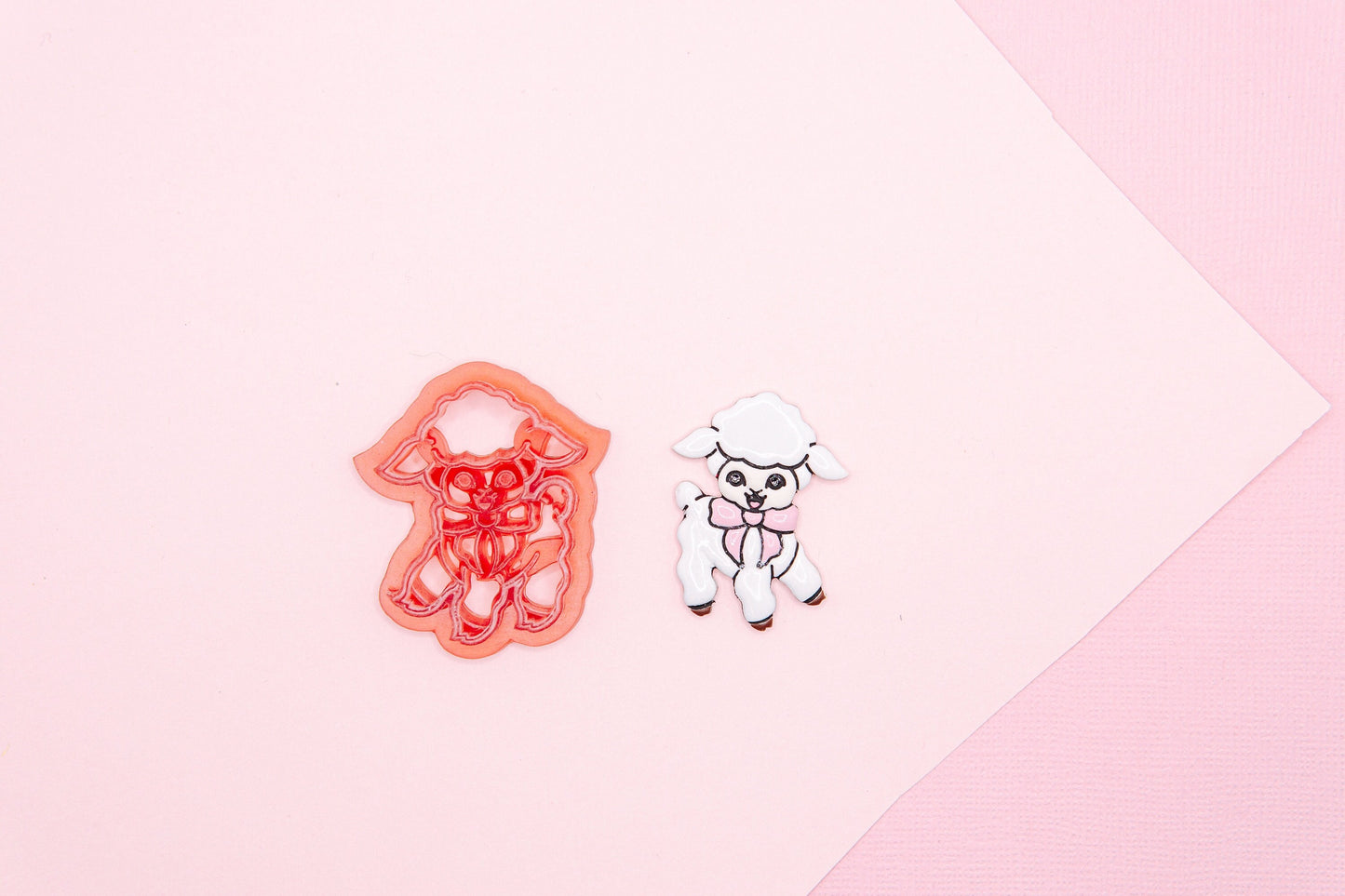 Lamb Polymer Clay Cutter, Nursery Rhyme Baby Themed Clay Tools, Mary Had A Little Lamb Polymer Clay Cutter