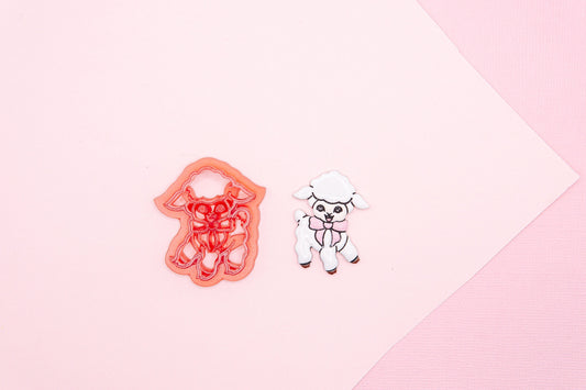 Lamb Polymer Clay Cutter, Nursery Rhyme Baby Themed Clay Tools, Mary Had A Little Lamb Polymer Clay Cutter