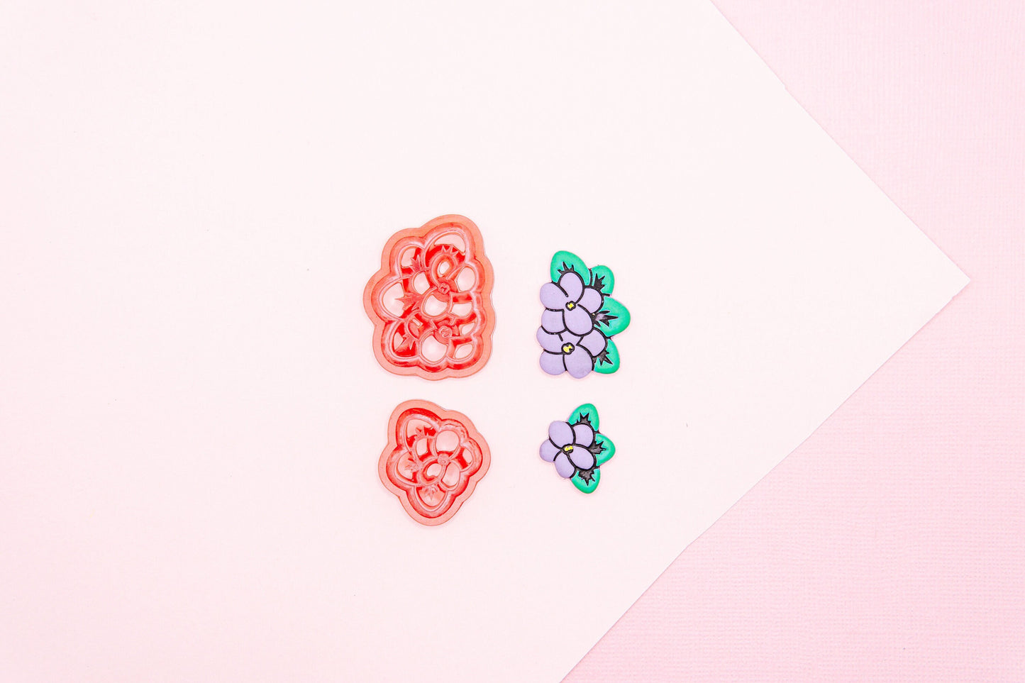 February Birth Flower Polymer Clay Cutter Set