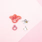 Stork and Baby Polymer Clay Cutter Set, Nursery Rhyme Baby Themed Clay Tools