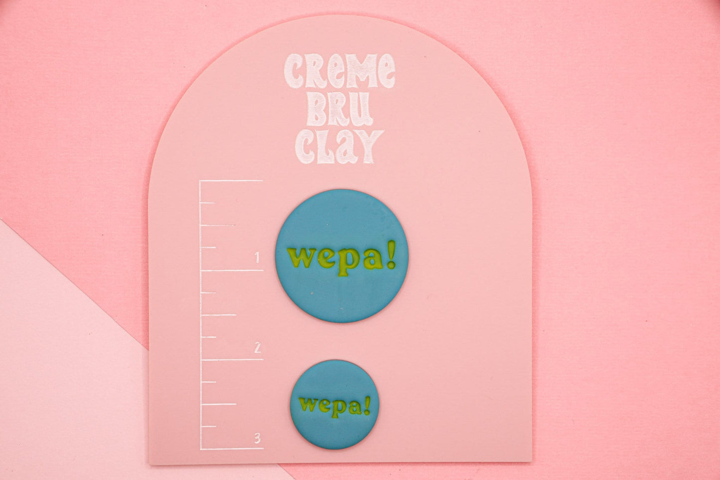 WEPA! Circle Imprinted Clay Cutter, Puerto Rican Polymer Clay Cutter, Clay Tools, Crafting, Puerto Rican wepa Circle Cutter