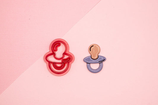 Pacifier Polymer Clay Cutter, Binky Polymer Clay Cutter, Nursery Rhyme Baby Themed Clay Tools