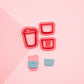 Coffee Mug Stud Cutter, Coffee Mug Set Polymer Clay Cutter, Mug With Sleeves Clay Cutter