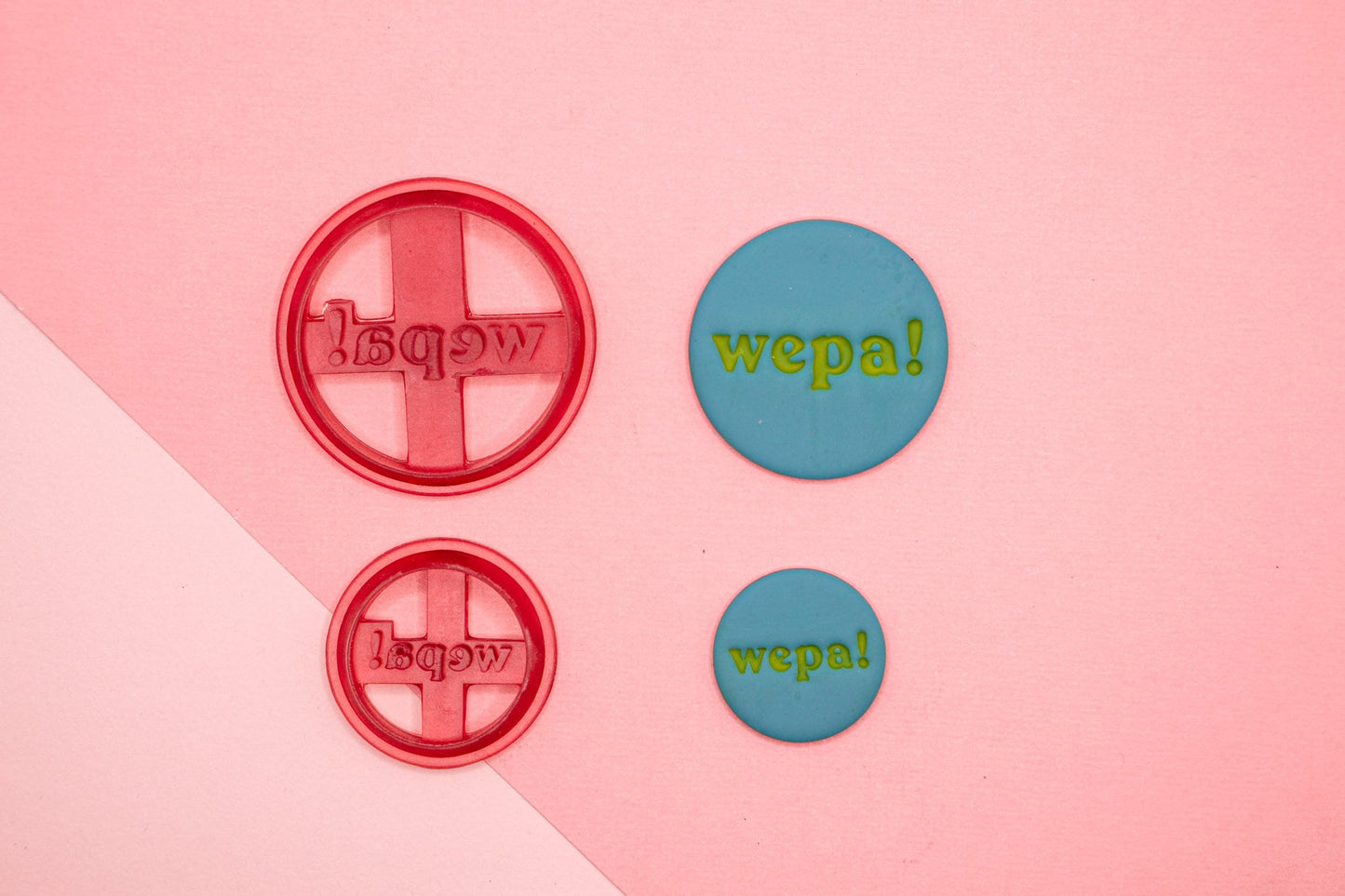 WEPA! Circle Imprinted Clay Cutter, Puerto Rican Polymer Clay Cutter, Clay Tools, Crafting, Puerto Rican wepa Circle Cutter