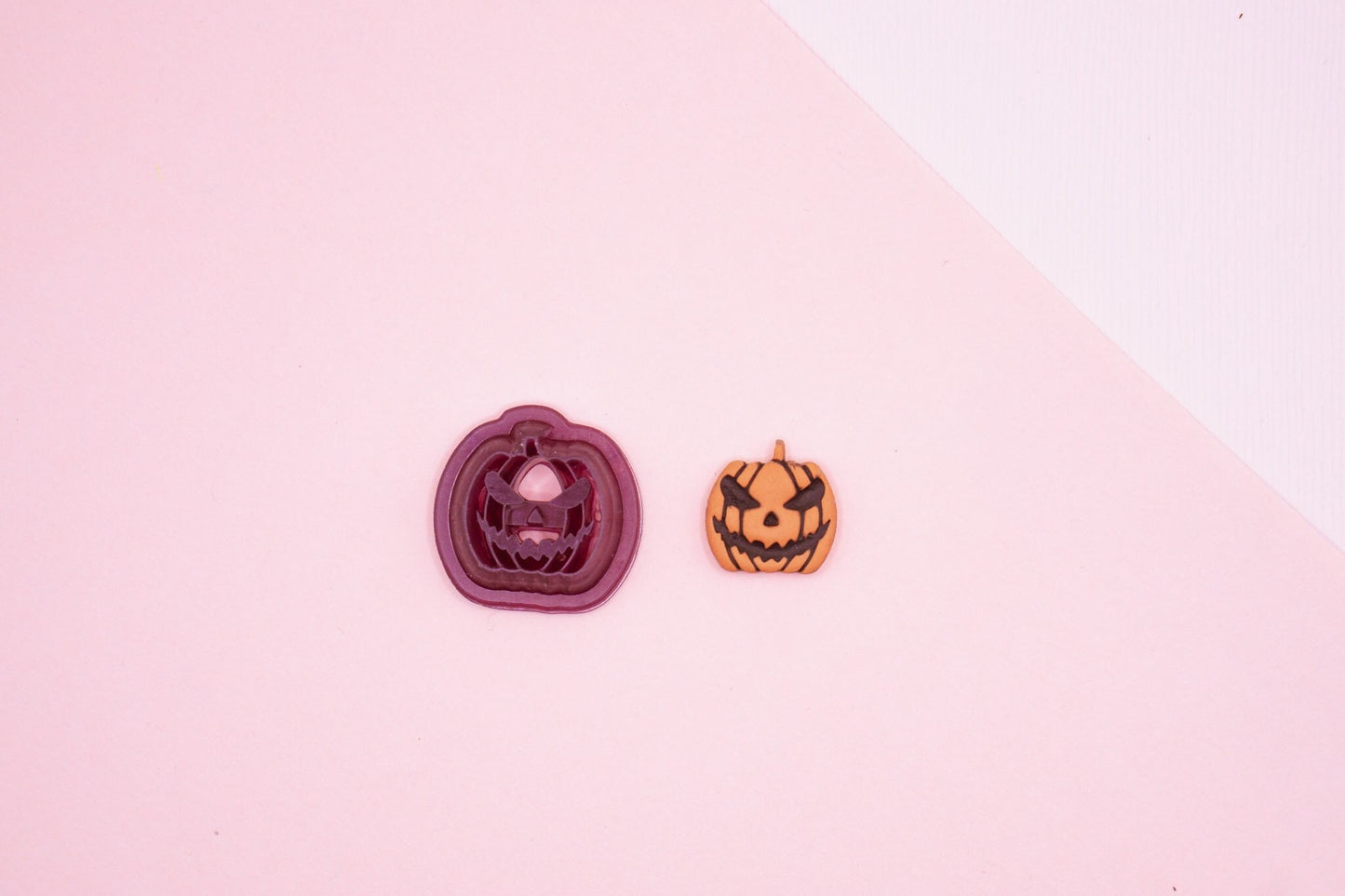 Micro Jack O Lantern Pumpkin Polymer Clay Cutter